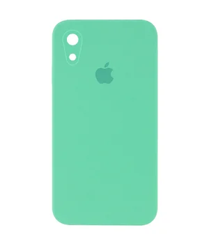 Чехол Silicone Case Square Full Camera Protective (AA) для Apple iPhone XR (6.1") Зеленый / Spearmint