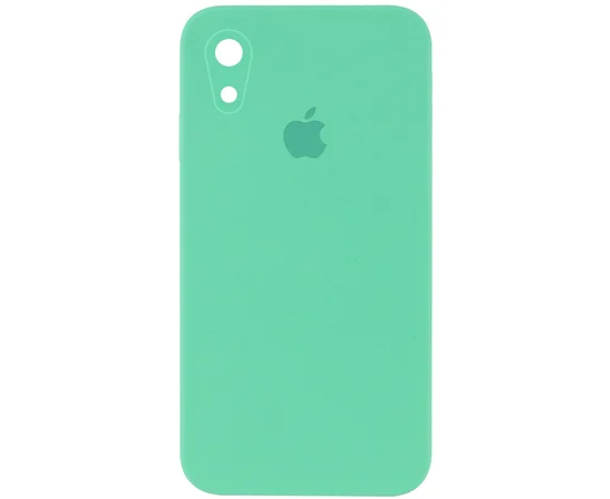 Чехол Silicone Case Square Full Camera Protective (AA) для Apple iPhone XR (6.1") Зеленый / Spearmint