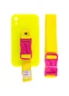 Чехол Handfree с цветным ремешком для Apple iPhone XR (6.1") Желтый