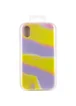 Чехол Silicone case full Aquarelle для Apple iPhone XR (6.1") Сиренево-желтый