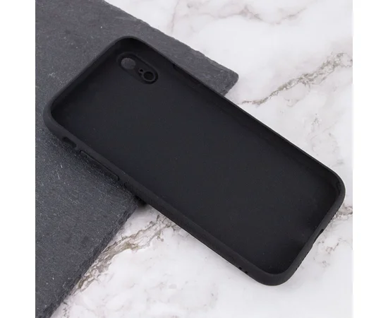 TPU+Glass чехол Matte Candy Full camera для Apple iPhone XR (6.1") Черный