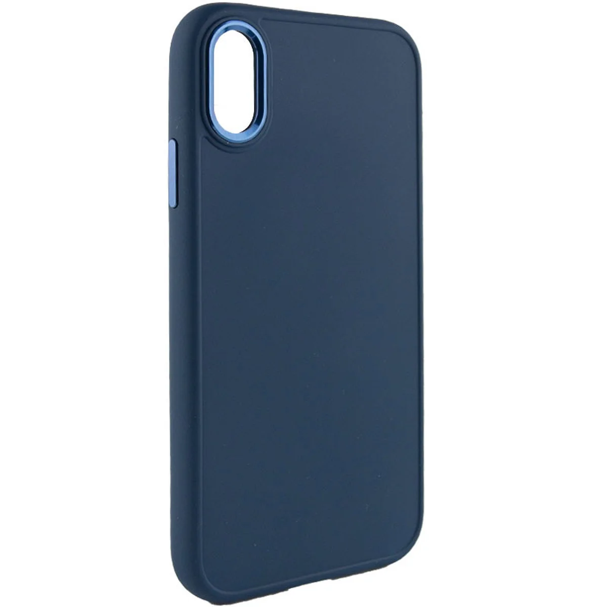 TPU чехол Bonbon Metal Style для Apple iPhone XR (6.1") Синий / Cosmos blue