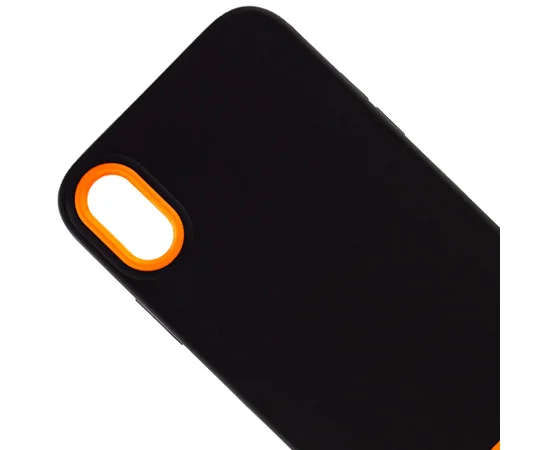 Чехол TPU+PC Bichromatic для Apple iPhone XR (6.1") Black / Orange