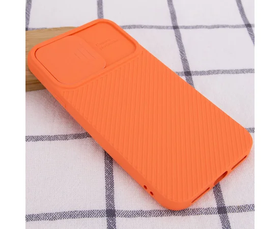 Чехол Camshield Square TPU со шторкой для камеры для Apple iPhone XR (6.1") Оранжевый