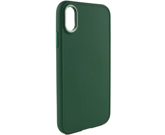 TPU чехол Bonbon Metal Style для Apple iPhone XR (6.1") Зеленый / Army green