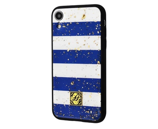 TPU+PC "Confetti Print" для Apple iPhone XR (6.1") Синие полосы
