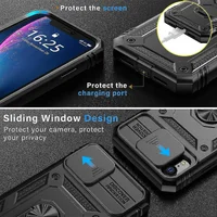 Ударопрочный чехол Camshield Serge Ring для Apple iPhone XR (6.1") Черный