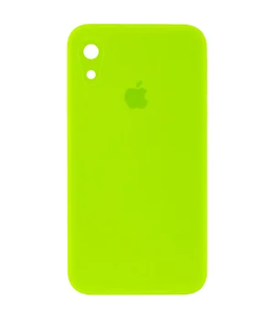 Чехол Silicone Case Square Full Camera Protective (AA) для Apple iPhone XR (6.1") Салатовый / Neon green Чехол Silicone Case Square Full Camera Protective (AA) для Apple iPhone XR (6.1") Салатовый / Neon green
