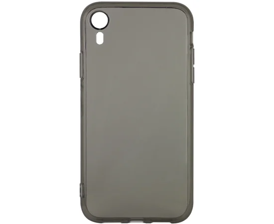Матовый полупрозрачный TPU чехол с защитой камеры для Apple iPhone XR (6.1") Черный / Black