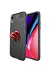 TPU чехол Deen ColorRing под магнитный держатель (opp) для Apple iPhone XR (6.1") Черный / Красный