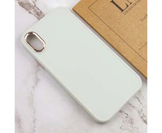 TPU чехол Bonbon Metal Style для Apple iPhone XR (6.1") Белый / White