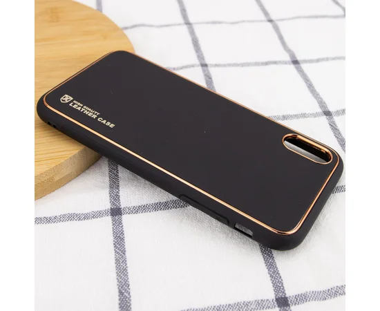 Кожаный чехол Xshield для Apple iPhone XR (6.1") Черный / Black