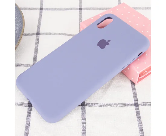 Чехол Silicone Case Full Protective (AA) для Apple iPhone XR (6.1") Серый / Lavender Gray