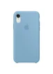 Чехол Silicone case (A) для Apple iPhone XR (6.1") Голубой / Cornflower