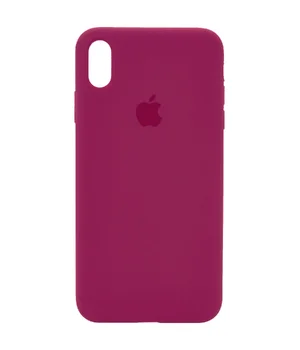 Чехол Silicone Case Full Protective (AA) для Apple iPhone XR (6.1") Красный / Rose Red