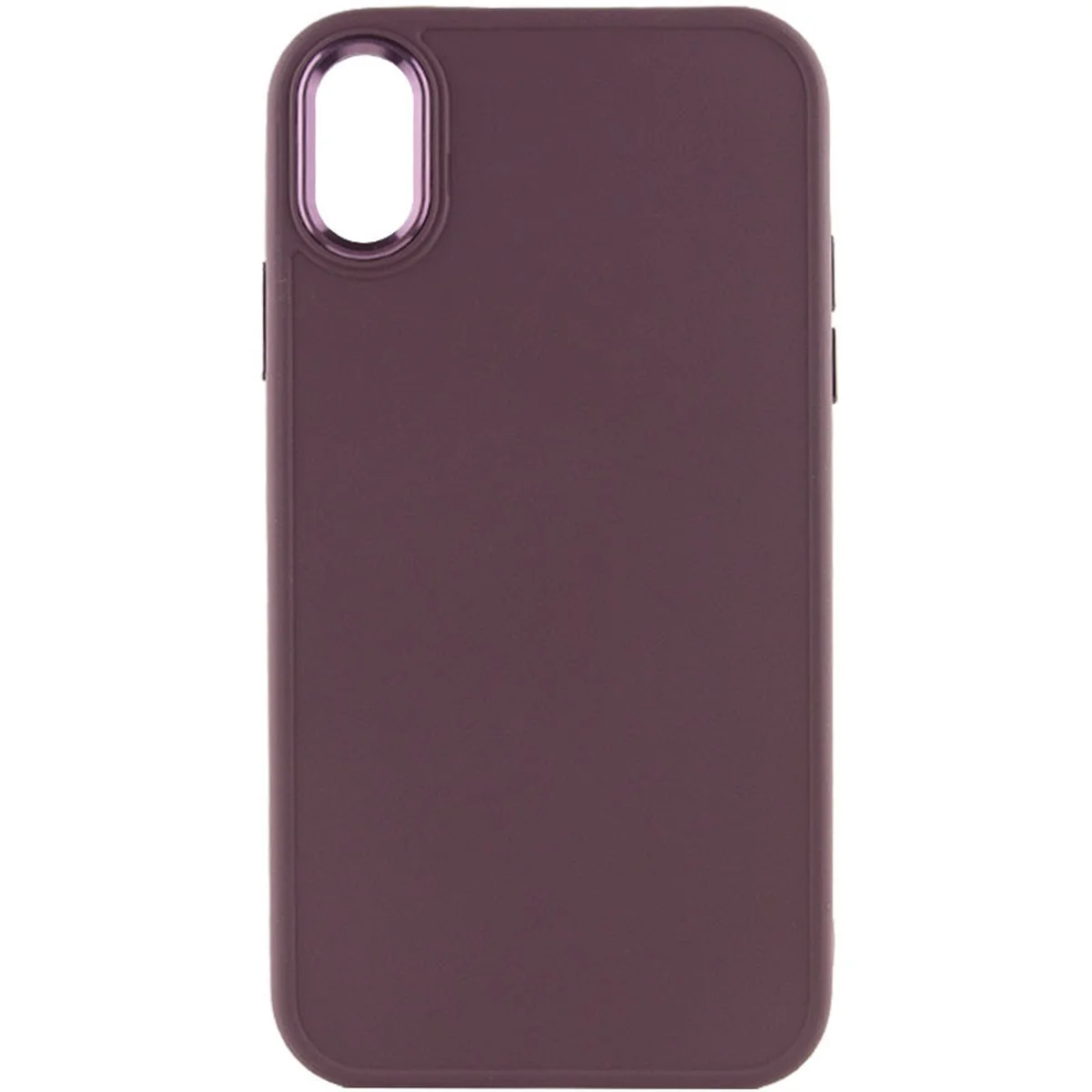TPU чехол Bonbon Metal Style для Apple iPhone XR (6.1") Бордовый / Plum