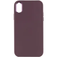 TPU чехол Bonbon Metal Style для Apple iPhone XR (6.1") Бордовый / Plum
