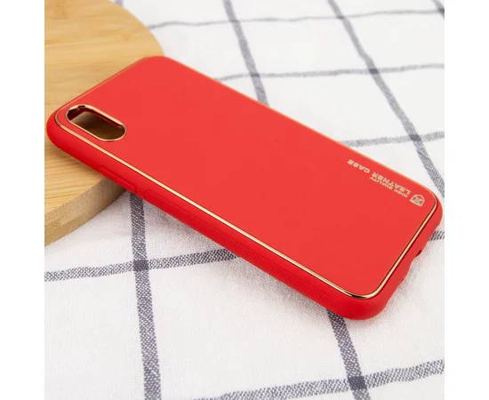 Кожаный чехол Xshield для Apple iPhone XR (6.1") Красный / Red
