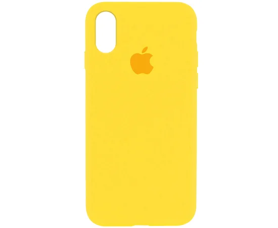 Чехол Silicone Case Full Protective (AA) для Apple iPhone XR (6.1") Желтый / Canary Yellow