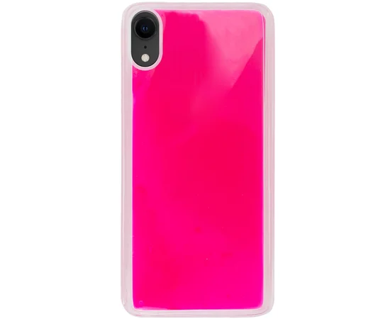 Неоновый чехол Neon Sand glow in the dark для Apple iPhone XR (6.1") Розовый