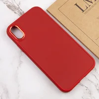 TPU чохол Bonbon Metal Style для Apple iPhone XR (6.1") Червоний / Red