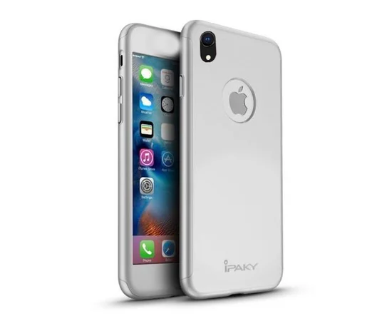 Чехол iPaky Crystal 360 градусов для Apple iPhone XR (6.1") (+ стекло на экран) Прозрачный / Transparent