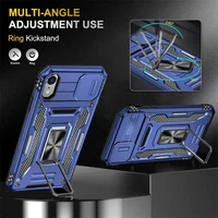 Ударопрочный чехол Camshield Army Ring для Apple iPhone XR (6.1") Синий / Navy