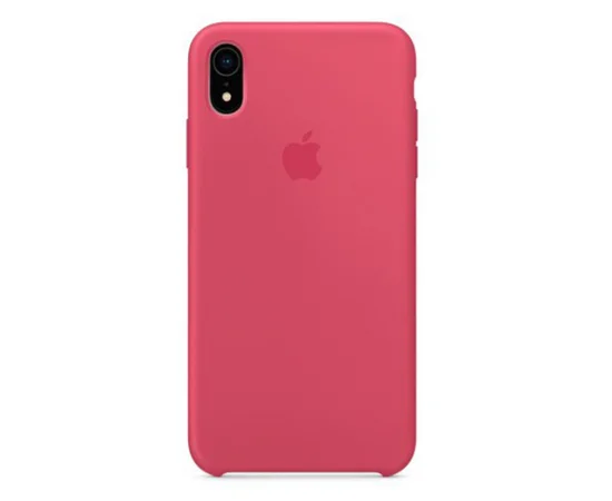 Чехол Silicone case (AAA) для Apple iPhone XR (6.1") Розовый / Hibiscus