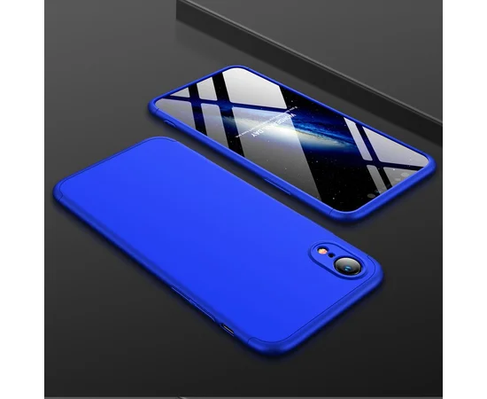 Пластиковая накладка GKK LikGus 360 градусов для Apple iPhone XR (6.1") Синий