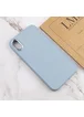 TPU чехол Bonbon Metal Style для Apple iPhone XR (6.1") Голубой / Mist blue