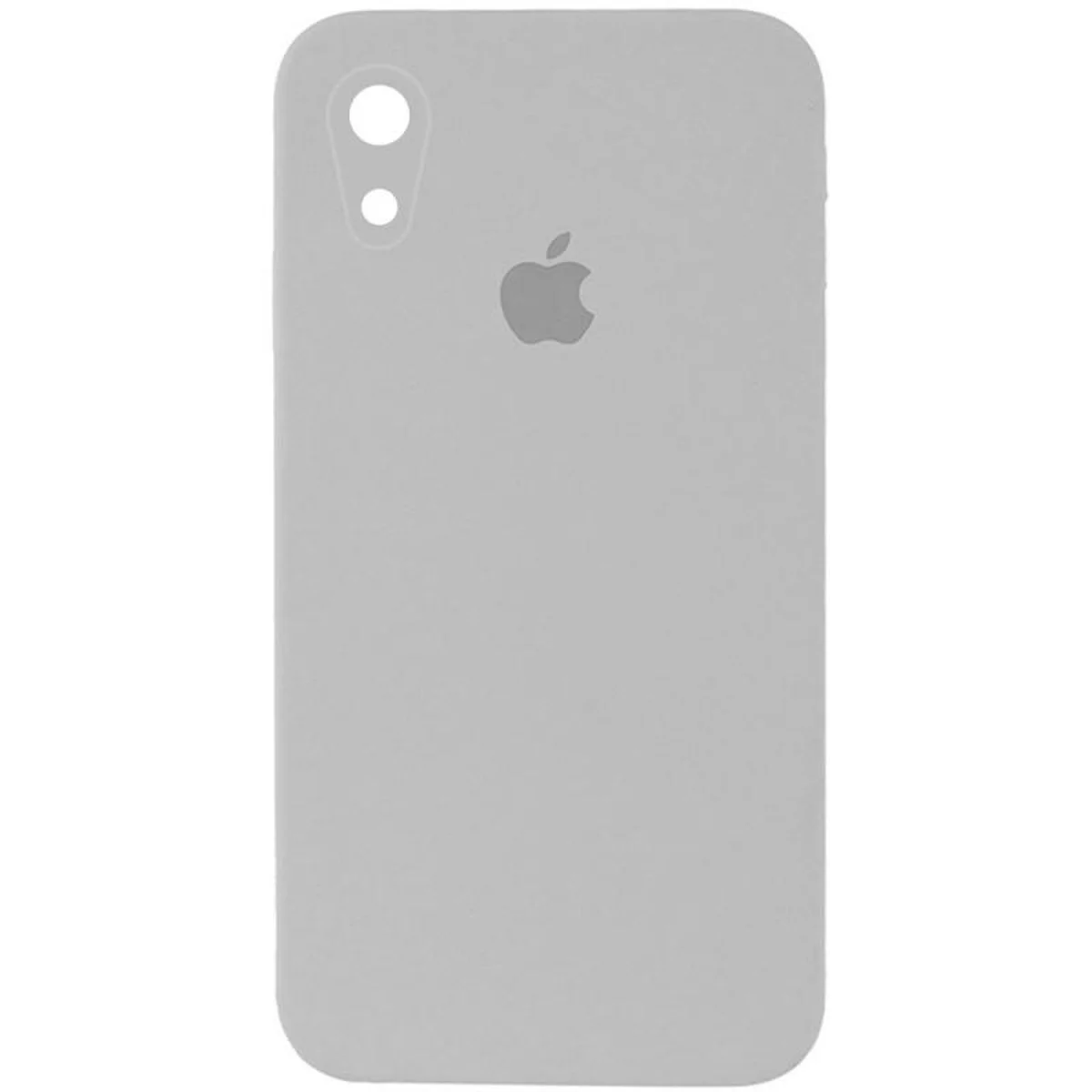 Чехол Silicone Case Square Full Camera Protective (AA) для Apple iPhone XR (6.1") Серый / Light Grey