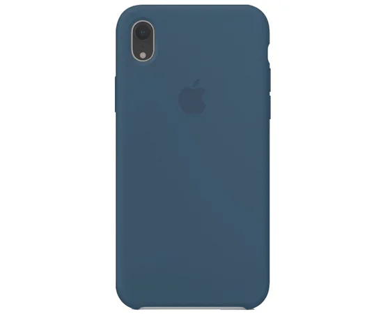 Чехол Silicone case (AAA) для Apple iPhone XR (6.1") Синий / Cosmos Blue