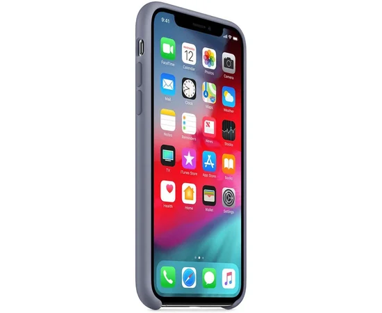 Чехол Silicone Case (AA) для Apple iPhone XR (6.1") Серый / Lavender Gray