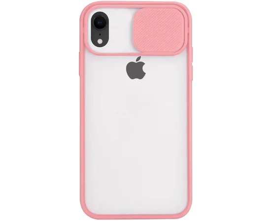 Чехол Camshield mate TPU со шторкой защищающей камеру для Apple iPhone XR (6.1") Розовый