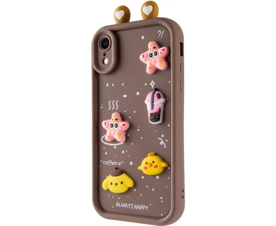 Чехол TPU Toys Case with Ears для Apple iPhone XR (6.1") Brown