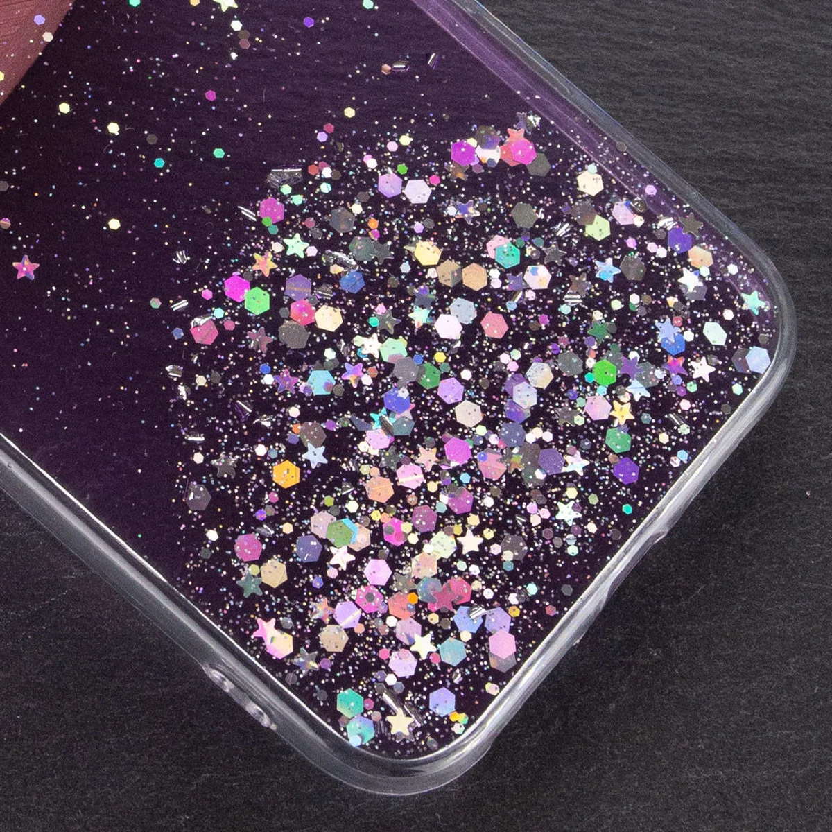TPU чохол Star Glitter для Apple iPhone XR (6.1 ") Прозорий / Бузковий