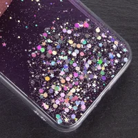 TPU чохол Star Glitter для Apple iPhone XR (6.1 ") Прозорий / Бузковий