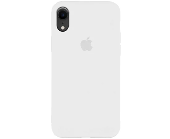 Чехол Silicone Case Slim Full Protective для Apple iPhone XR (6.1") Белый / White