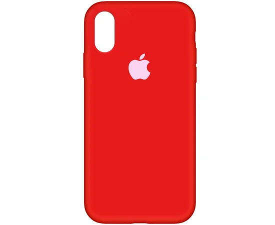 Чехол Silicone Case Full Protective (AA) для Apple iPhone XR (6.1") Красный / Dark Red