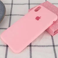 Чехол Silicone Case Full Protective (AA) для Apple iPhone XR (6.1") Розовый / Pink