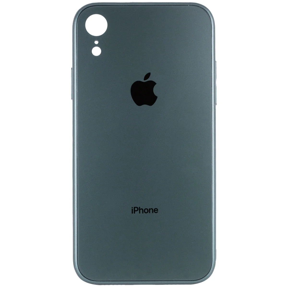 TPU+Glass чехол GLOSSY Logo Full camera для Apple iPhone XR (6.1") Зеленый