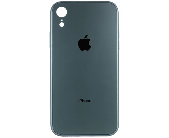 TPU+Glass чехол GLOSSY Logo Full camera для Apple iPhone XR (6.1") Зеленый