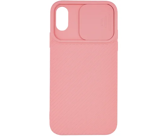 Чехол Camshield Square TPU со шторкой для камеры для Apple iPhone XR (6.1") Rose Gold