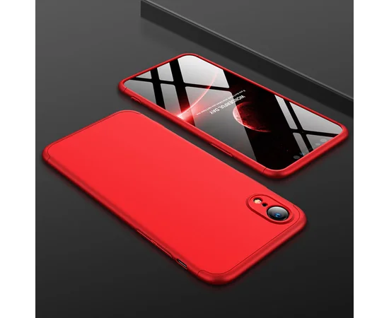 Пластиковая накладка GKK LikGus 360 градусов (opp) для Apple iPhone XR (6.1") Красный
