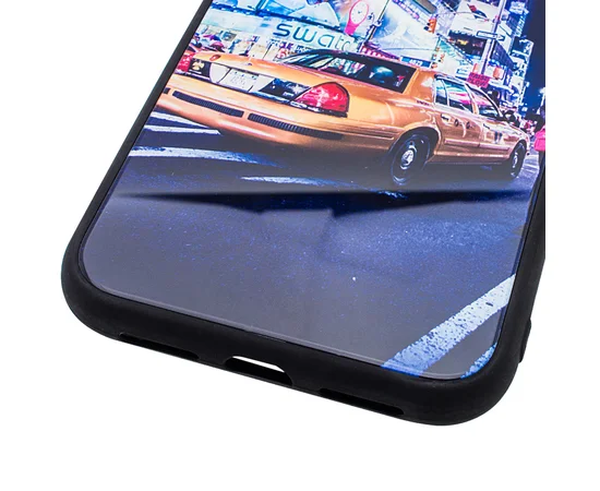 TPU+Glass чехол Night series для Apple iPhone XR (6.1") Нью Йорк