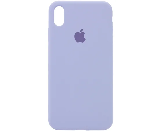 Чехол Silicone Case Full Protective (AA) для Apple iPhone XR (6.1") Серый / Lavender Gray