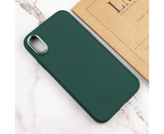 TPU чехол Bonbon Metal Style для Apple iPhone XR (6.1") Зеленый / Pine green