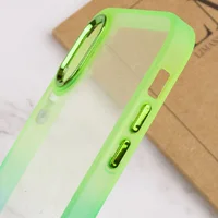 Чехол TPU+PC Fresh sip series для Apple iPhone XR (6.1") Бирюзовый / Лимонный