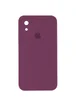 Чехол Silicone Case Square Full Camera Protective (AA) для Apple iPhone XR (6.1") Бордовый / Maroon