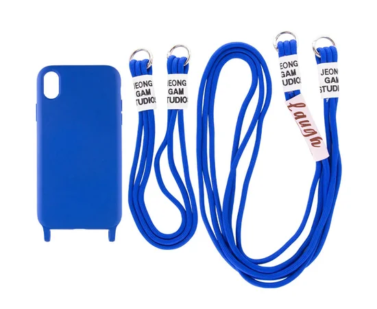 Чехол TPU two straps California для Apple iPhone XR (6.1") Синий / Iris